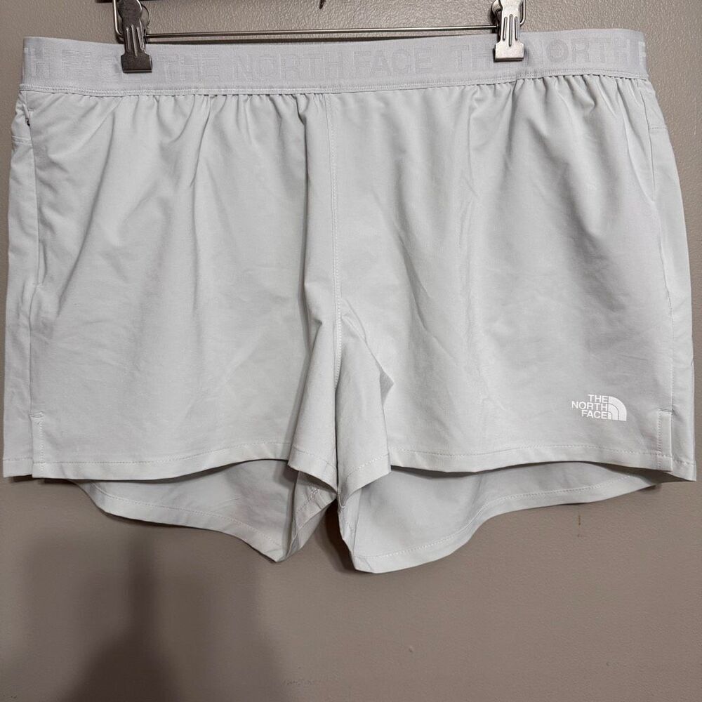The North Face women’s white silver running shorts size XXL